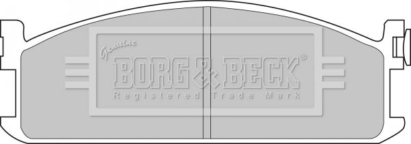 BORG & BECK Комплект тормозных колодок, дисковый тормоз BBP1075